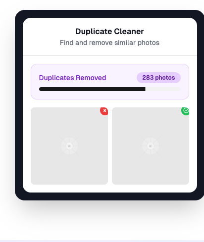 Duplicate Photo Cleaner Interface